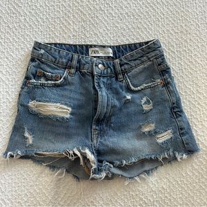 Zara denim shorts